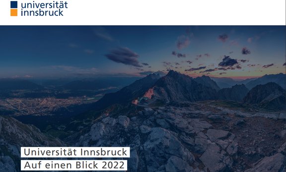 Cover Broschüre Uni in Zahlen 2022